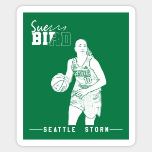 Sue bird || WNBA || White retro Sticker